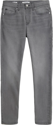Boys' Slim Fit Straight Leg Stretch Denim Jeans, 5-Pocket Style, Zipper Fly & Button Closure 20 Classic Concrete