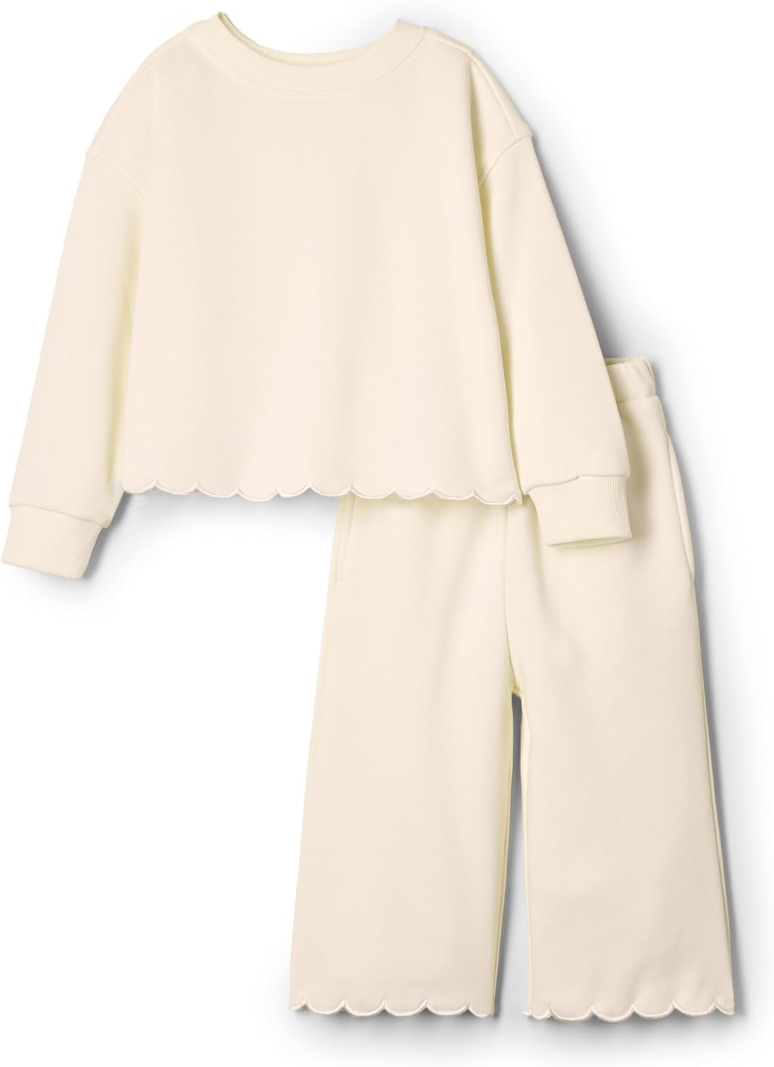 X Sofia Grainge Toddlers and Baby Girls' French Terry Pant and Top Set 3T Ivory