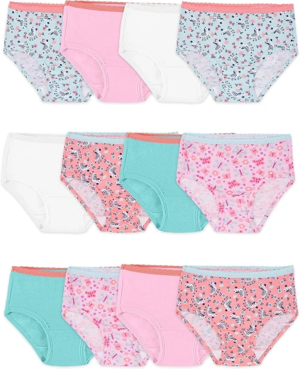 Toddler Girls' Toddler Girls' Tag-free Cotton Underwear Assorted 2-3T