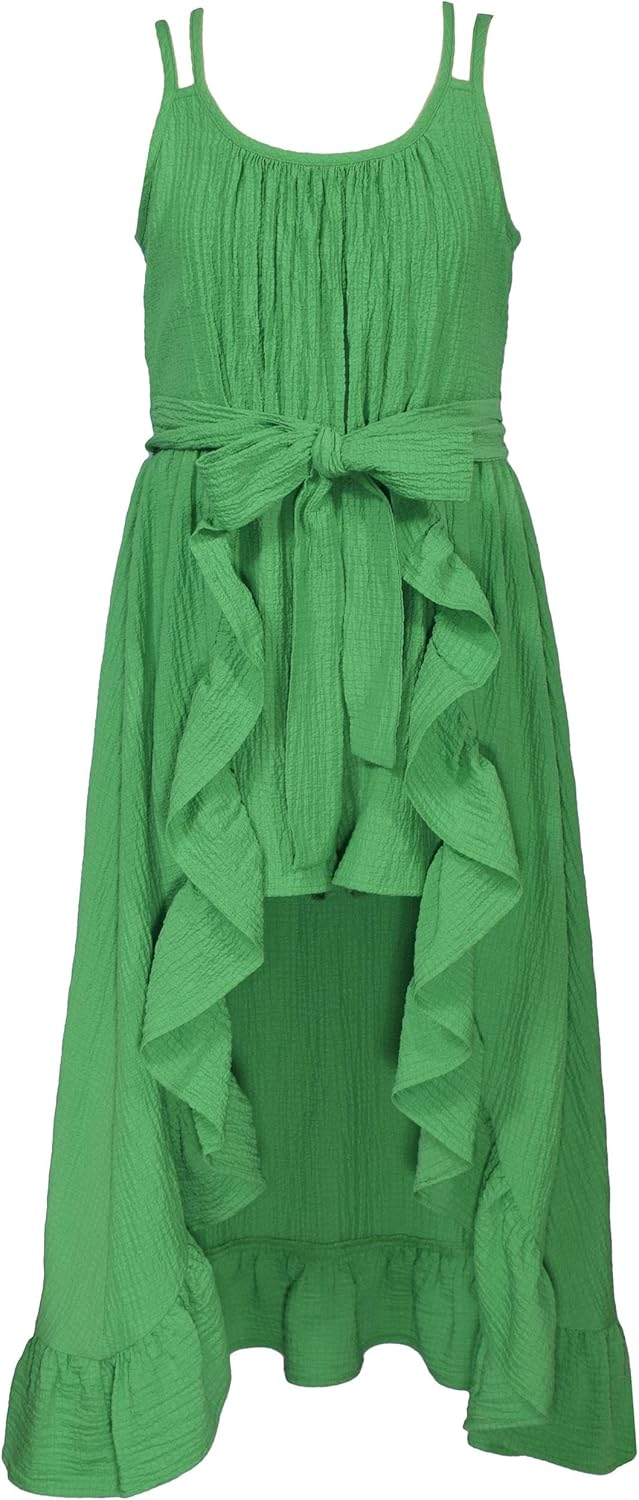 Girls 4-16 Skirted Walk-Through Shorts Romper Americana 10 Green