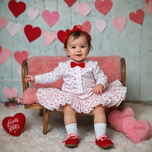 Charming Valentine's Day Attire for Infants