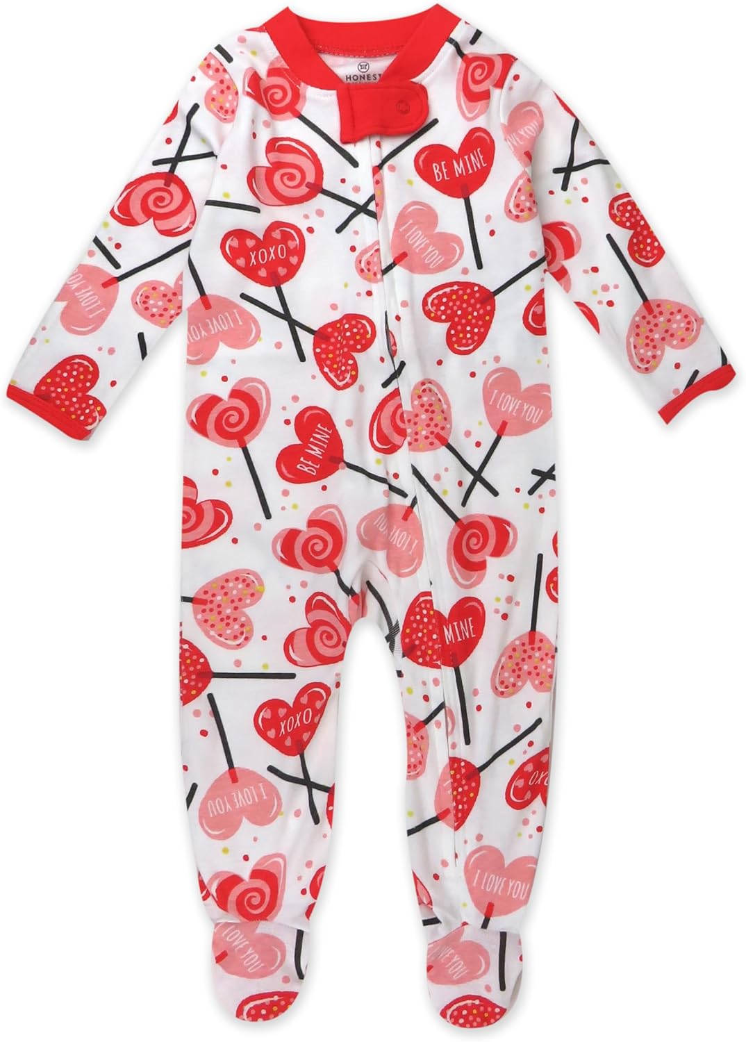 Baby Celebration Sleep & Play Footed One-Piece Pajama Sleeper 100% Organic Cotton 6-9 Months Lolly Love