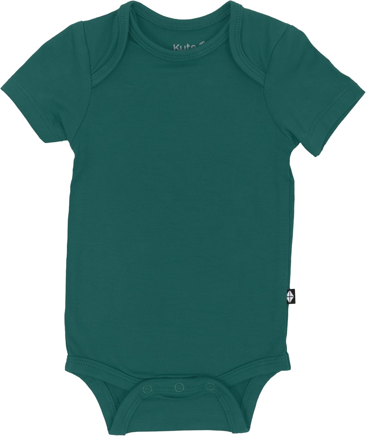 Short Sleeve Unisex Baby Bodysuits, Rayon Made From Bamboo Material Emerald Newborn