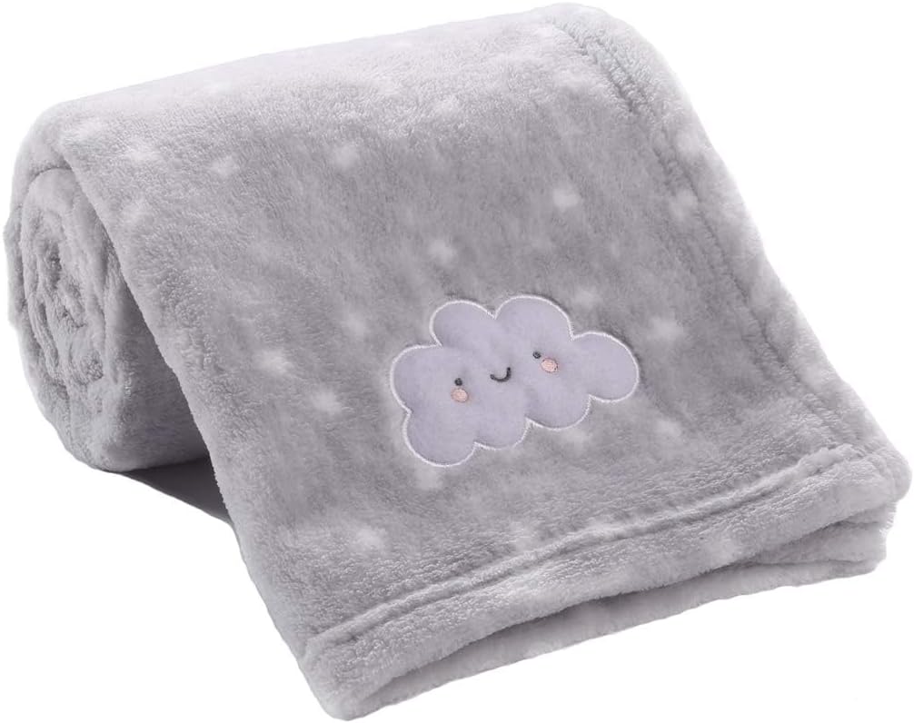 30''X40'' Cute Cozy Fluffy Warm Baby Blanket for Boys Infants Toddlers' Bedding Crib Cot Stroller, Baby Shower Birthday Newborn's Gift - Grey Cloud