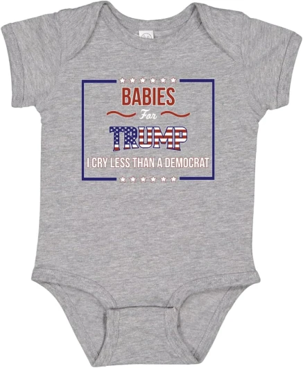 Babies for Political Youth Toddler Baby Creeper Boys Girls Infant Bodysuit Infant 18 Months Heather Grey