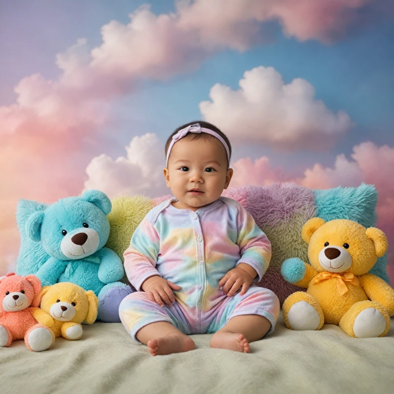 Embrace the Joy of a Newborn's Rainbow Onesie