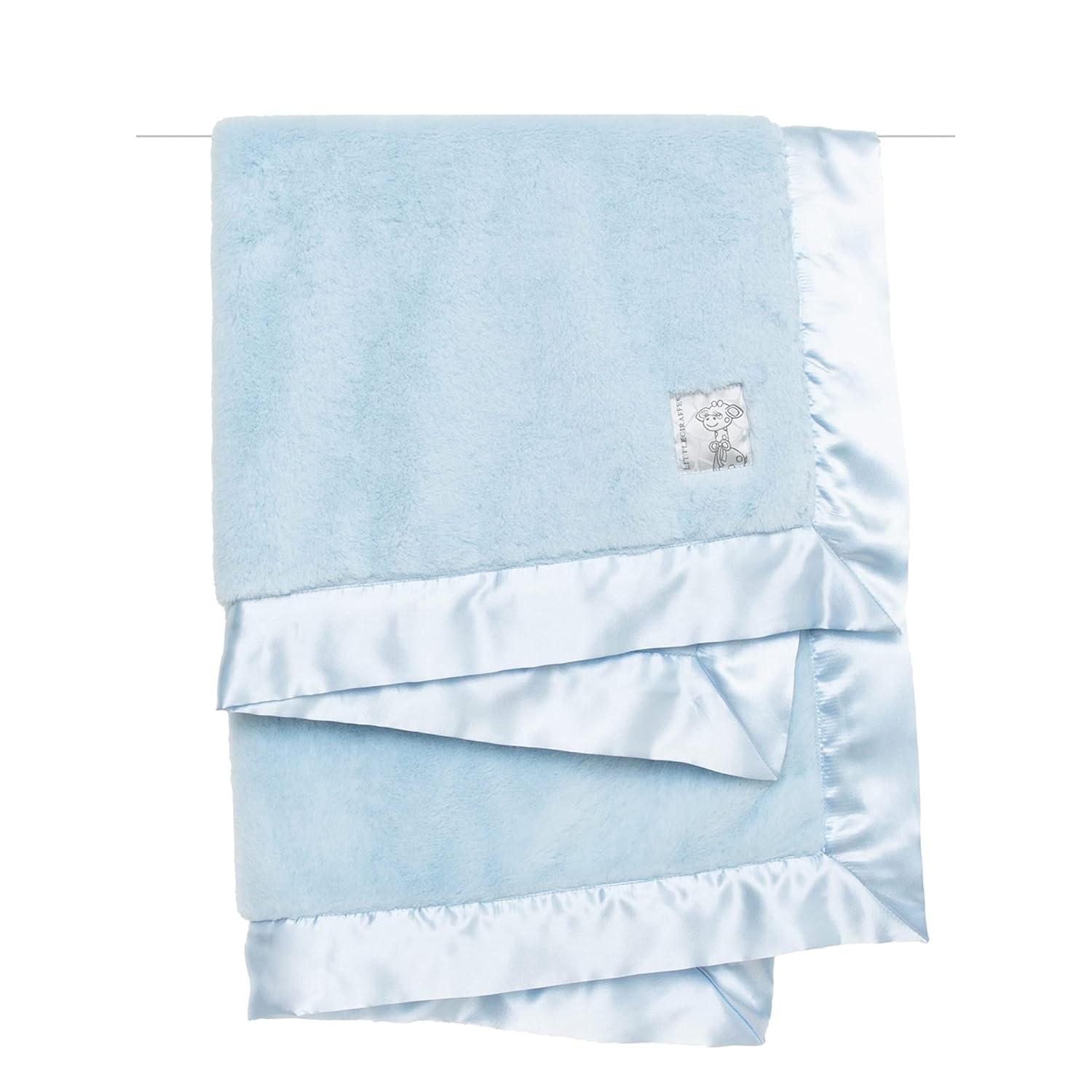 Posh Mink Baby Blanket 29" x 35", Blue