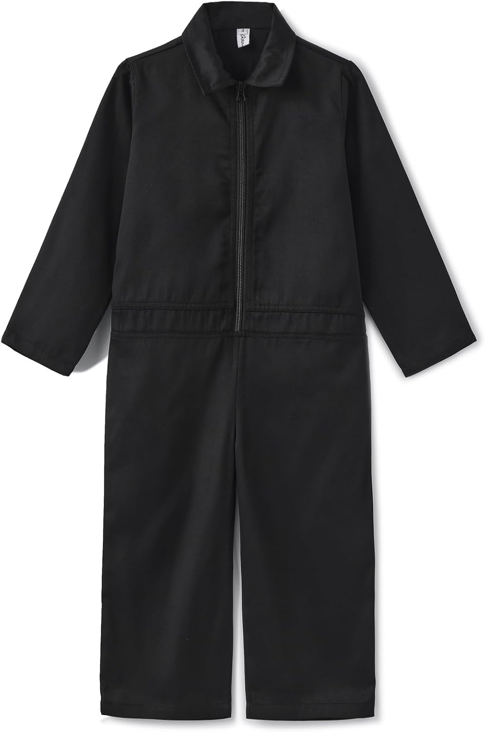 Kids Coveralls for Boys Girls, Toddler Long Sleeve Mechanic Boiler Suit Costume Jumpsuit for Size 2-5 4T Black