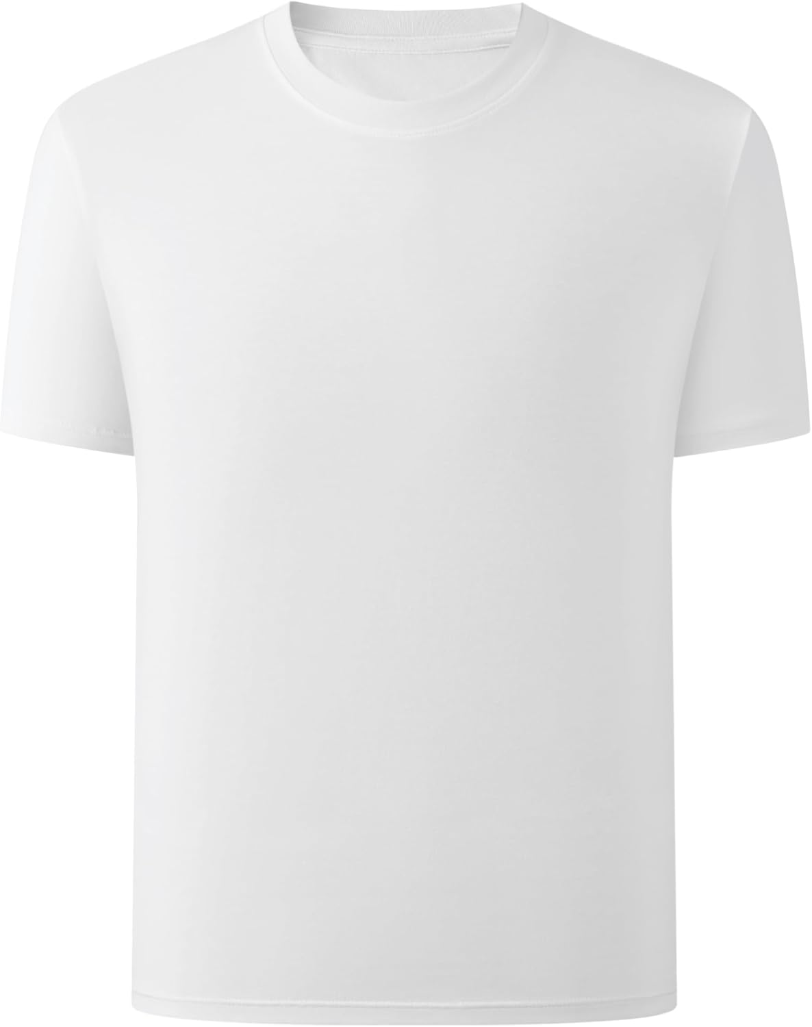 Boys Short Sleeve Summer Crewneck Kids T-Shirts Top Girls Tee White 8 Years