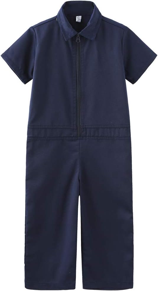 Kids Coveralls for Boys Girls, Baby Mechanic Boiler Suit Costume Jumpsuit for 2-5 3T Navy