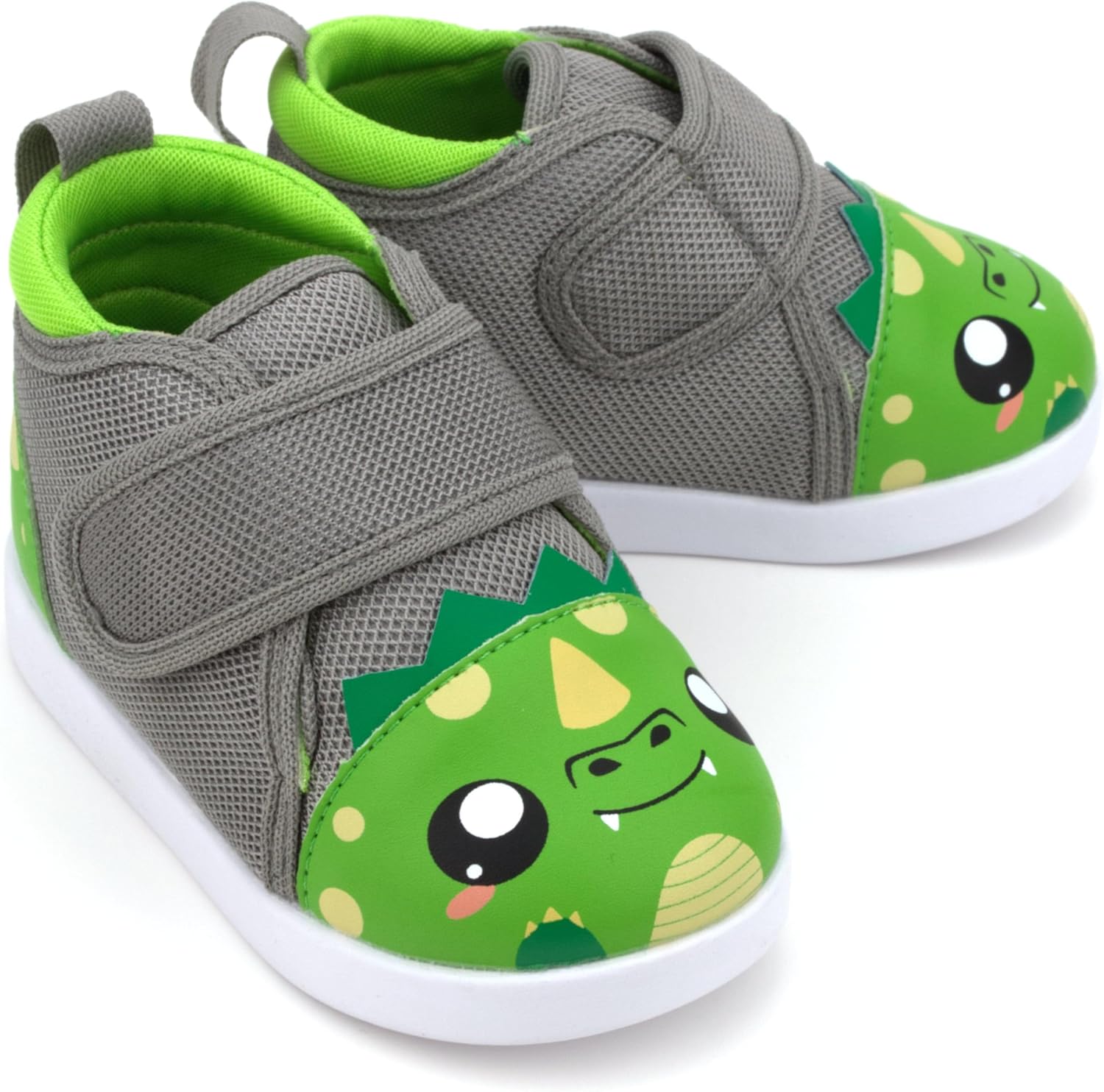 Squeaky Shoes for Toddlers with On/Off Squeaker Switch - Version 2-2025 7 Toddler Green Dragon V2
