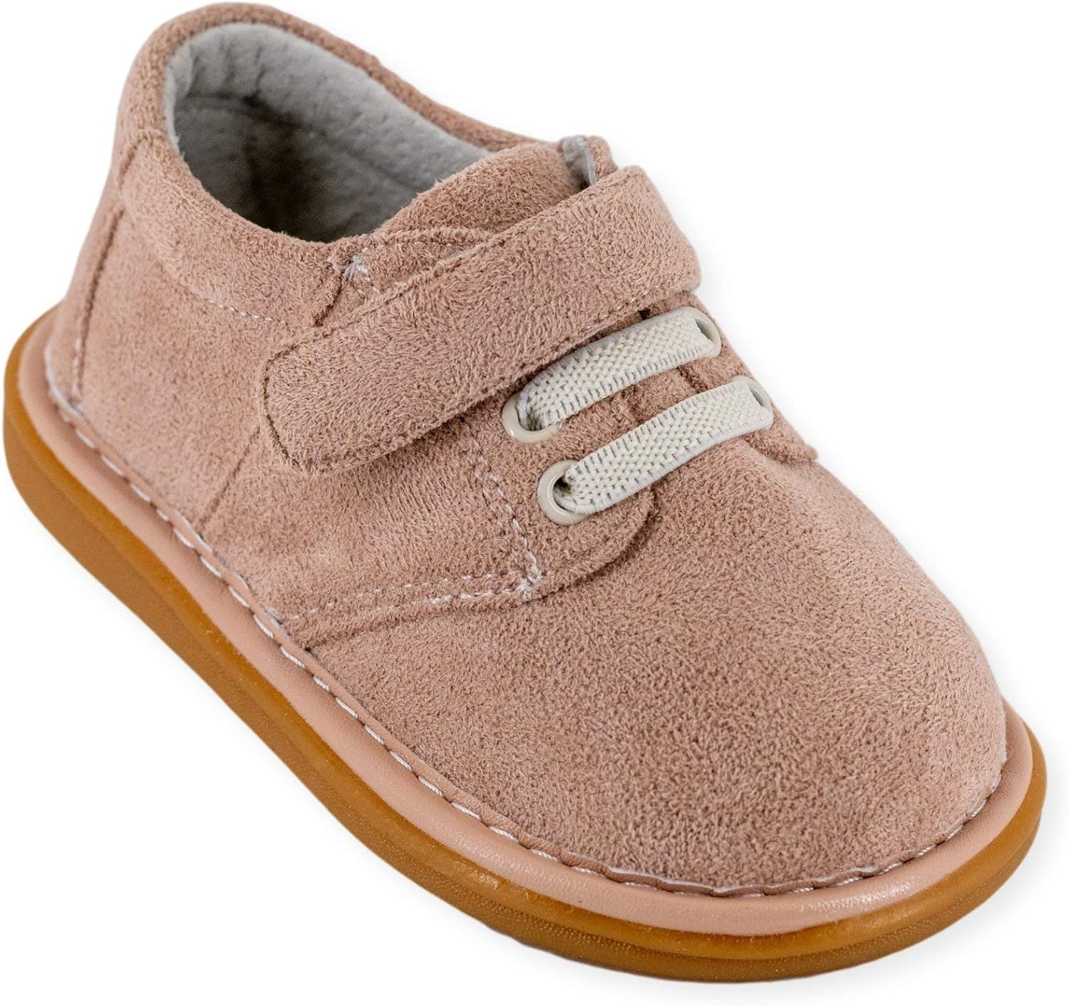 Toddler Squeaky Shoes with Removable Squeaker in Fun Styles & Colors for Boys and Girls 10 Toddler Blake Beige