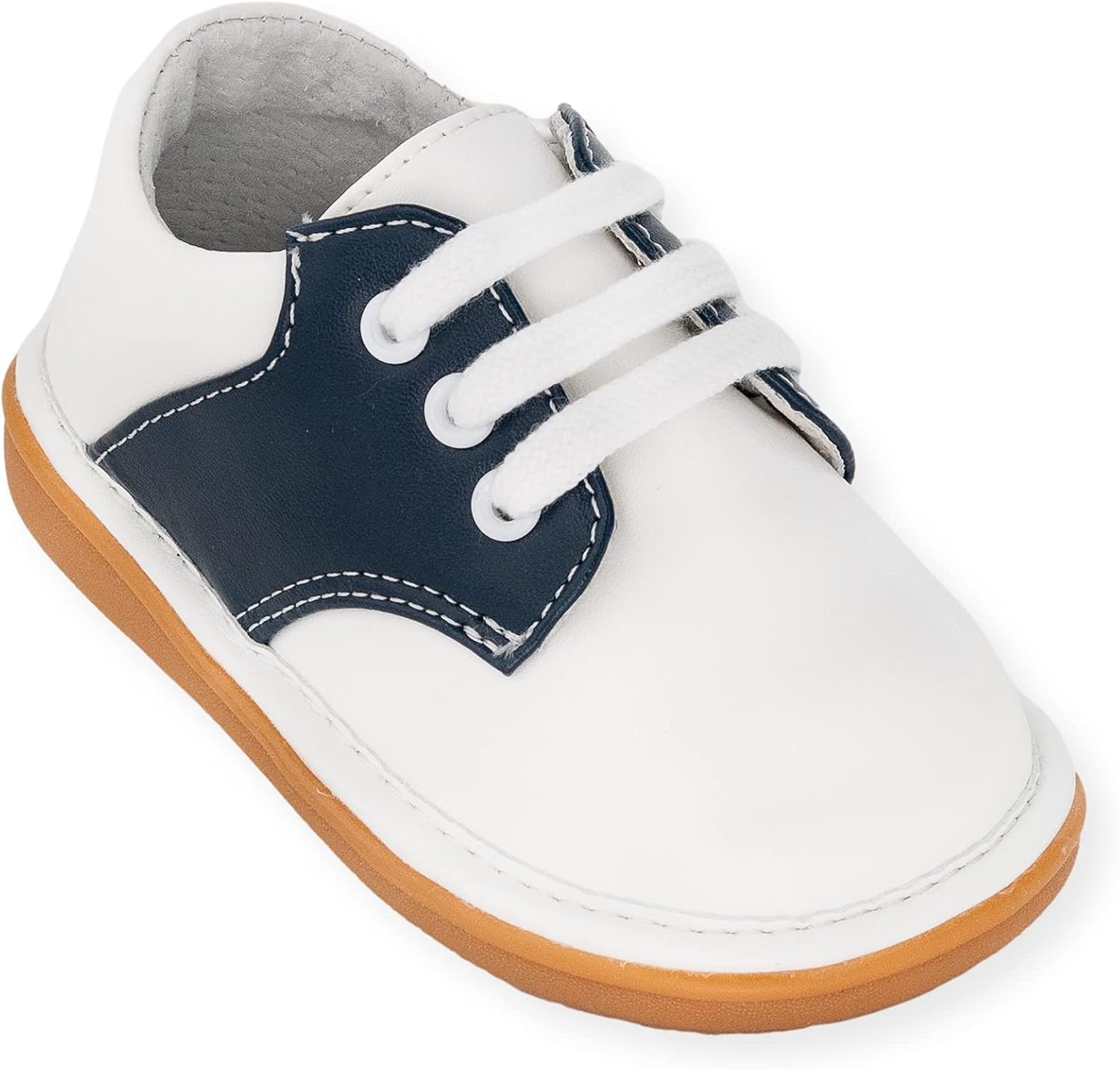 Toddler Squeaky Shoes with Removable Squeaker in Fun Styles & Colors for Boys and Girls 5 Toddler Saddle Oxford Navy