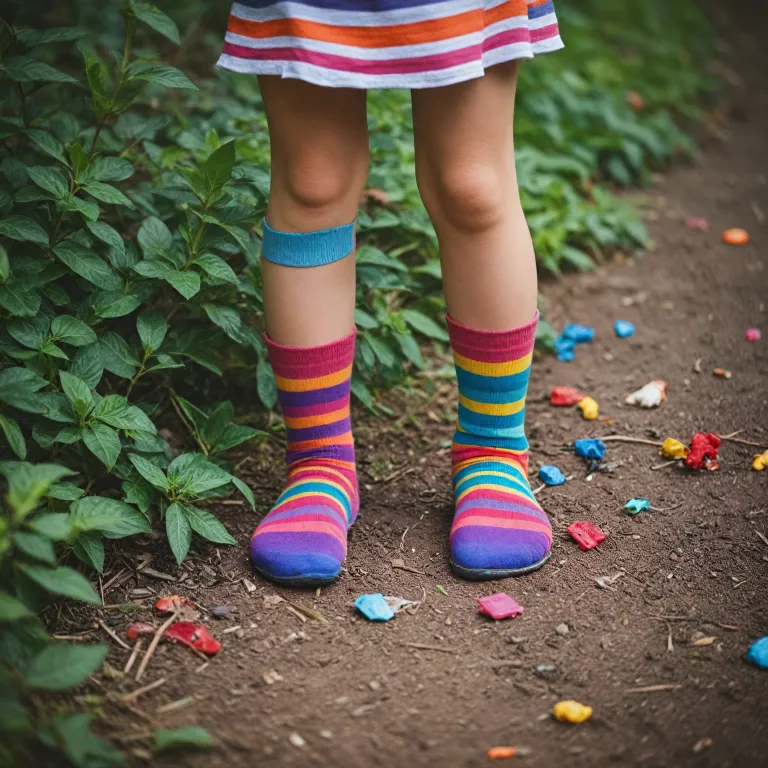 Elevate Your Child's Style with Striped High Socks