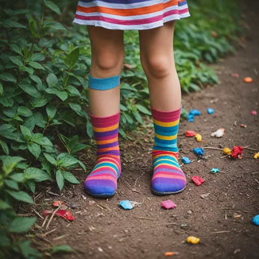 Elevate Your Child's Style with Striped High Socks