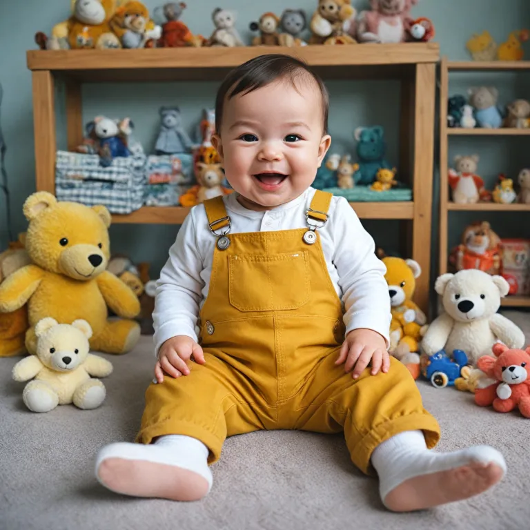 Charming Mustard Dungarees for Babies