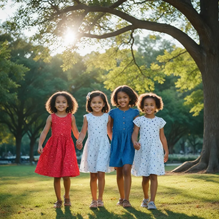Exploring the Charm of Red, White, and Blue in Children's Fashion