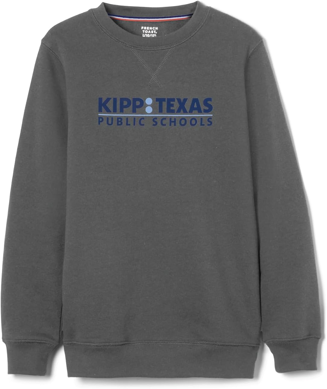 Youth Long Sleeve Crewneck Fleece Sweatshirt 18-20 High School Grey