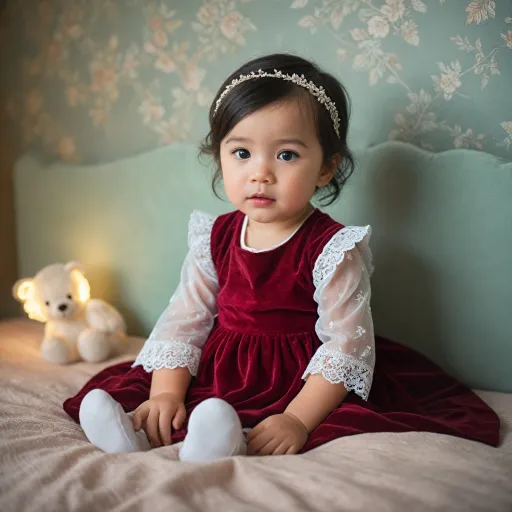 The Allure of a Red Velvet Dress for Infants