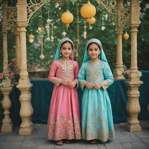 Charming Eid Gowns for Kids