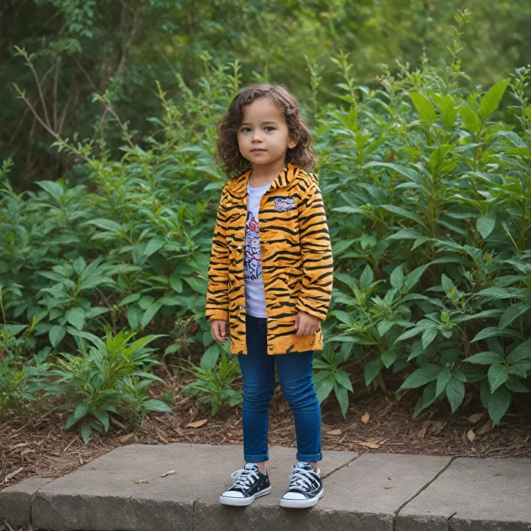 How to style a jacket with tiger print for kids