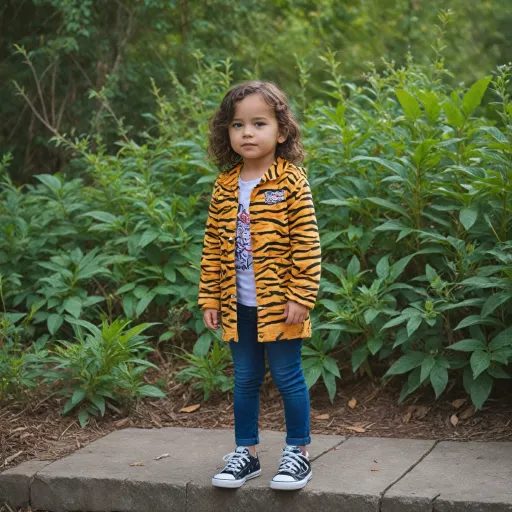 How to style a jacket with tiger print for kids
