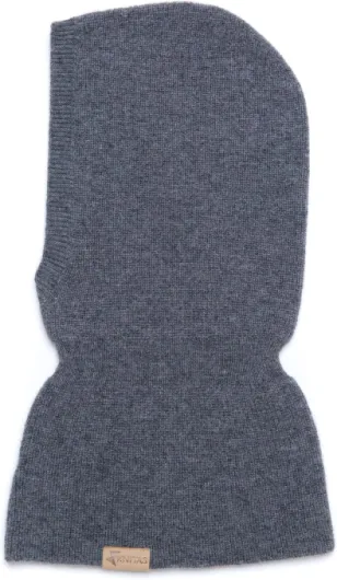 Single-Layer Knit Kids Balaclava, Cashmere, Merino Wool Balaclava - Toddler Hat - Beige, Gray, Black, Pink, Fuchsia Ages 1-3+ Gray, Ages 1-3