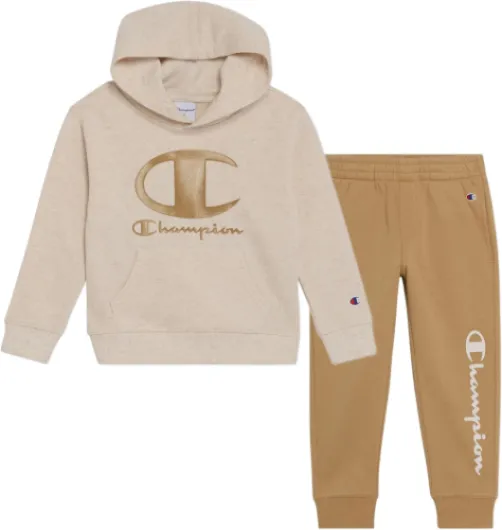 Boys Jogger Set Fleece Hoodie and Sweatpants Tracksuit 3T Khaki