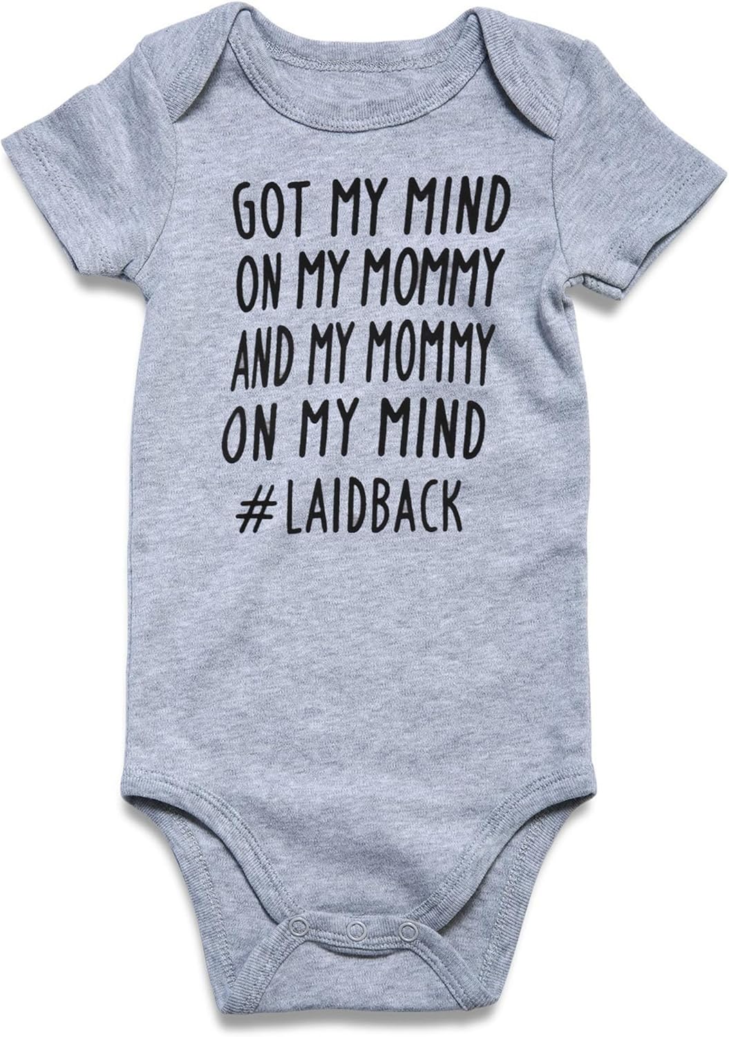 Baby Boy Girl Funny Romper Infant Bodysuit 0-18 Months Got My Mind on My Mommy 6-12 Months