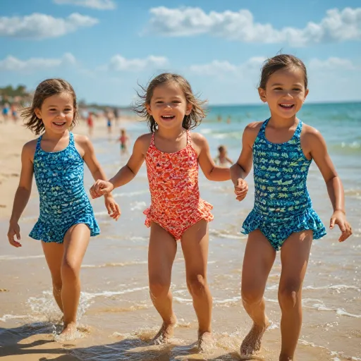 Why two tone swimsuits are making waves in kids' fashion
