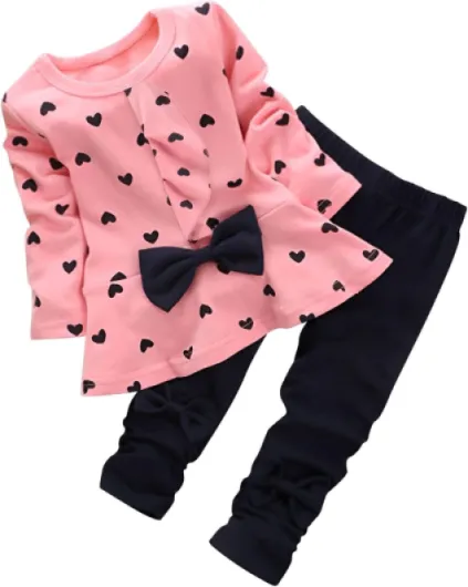 Adorable Cute Toddler Baby Girl Clothing 2pcs Outfits 3T Pink