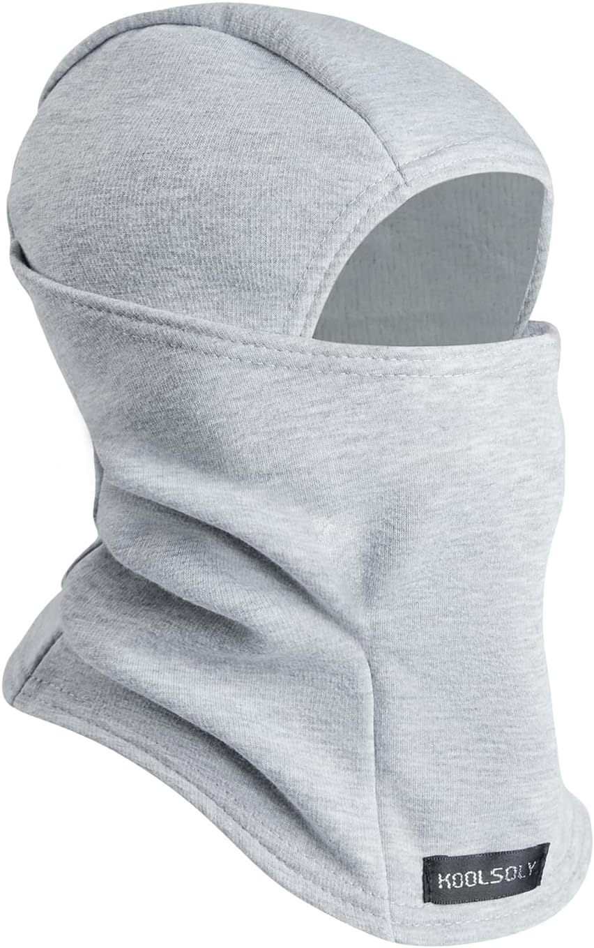 Kids Balaclava Face Mask, Winter Hat Face Warmer for Cold Weather Ski Mask for Boys Girls Grey 1