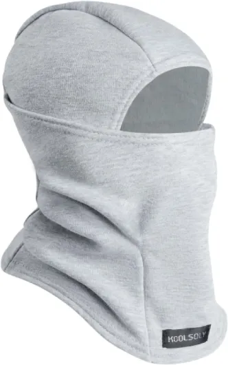 Kids Balaclava Face Mask, Winter Hat Face Warmer for Cold Weather Ski Mask for Boys Girls Grey 1