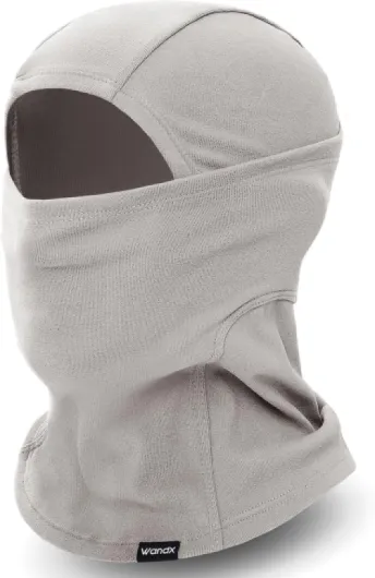 Wandx Winter Balaclava Ski Mask for Kids Windproof Ski Face Neck Warmer for Cold Weather Winter Outdoor Sports Light Gray