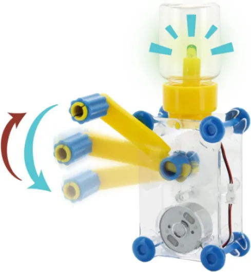 ODEV Dynamo Lantern Educational STEM Building Toy, Hand Cranked Power Generator, Light Bulb Science Experiments Kits for Kids Age 14+