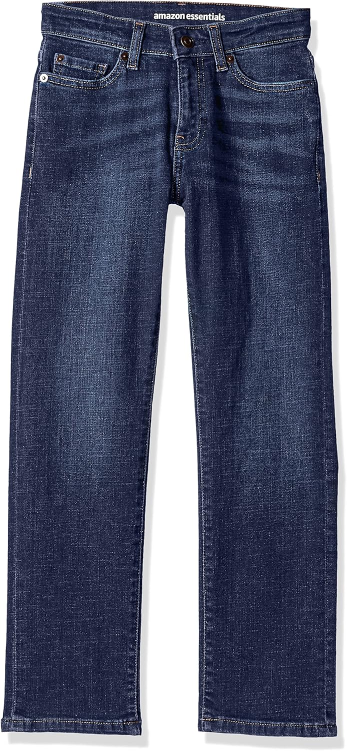Boys Regular Straight-Fit Jeans 10 Dark Wash