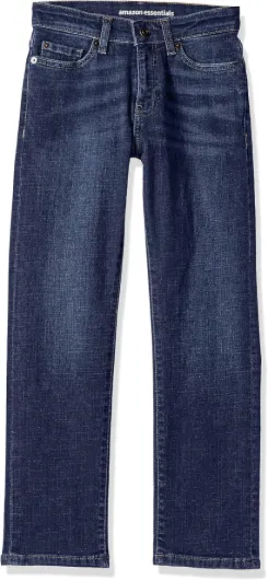 Boys Regular Straight-Fit Jeans 10 Dark Wash