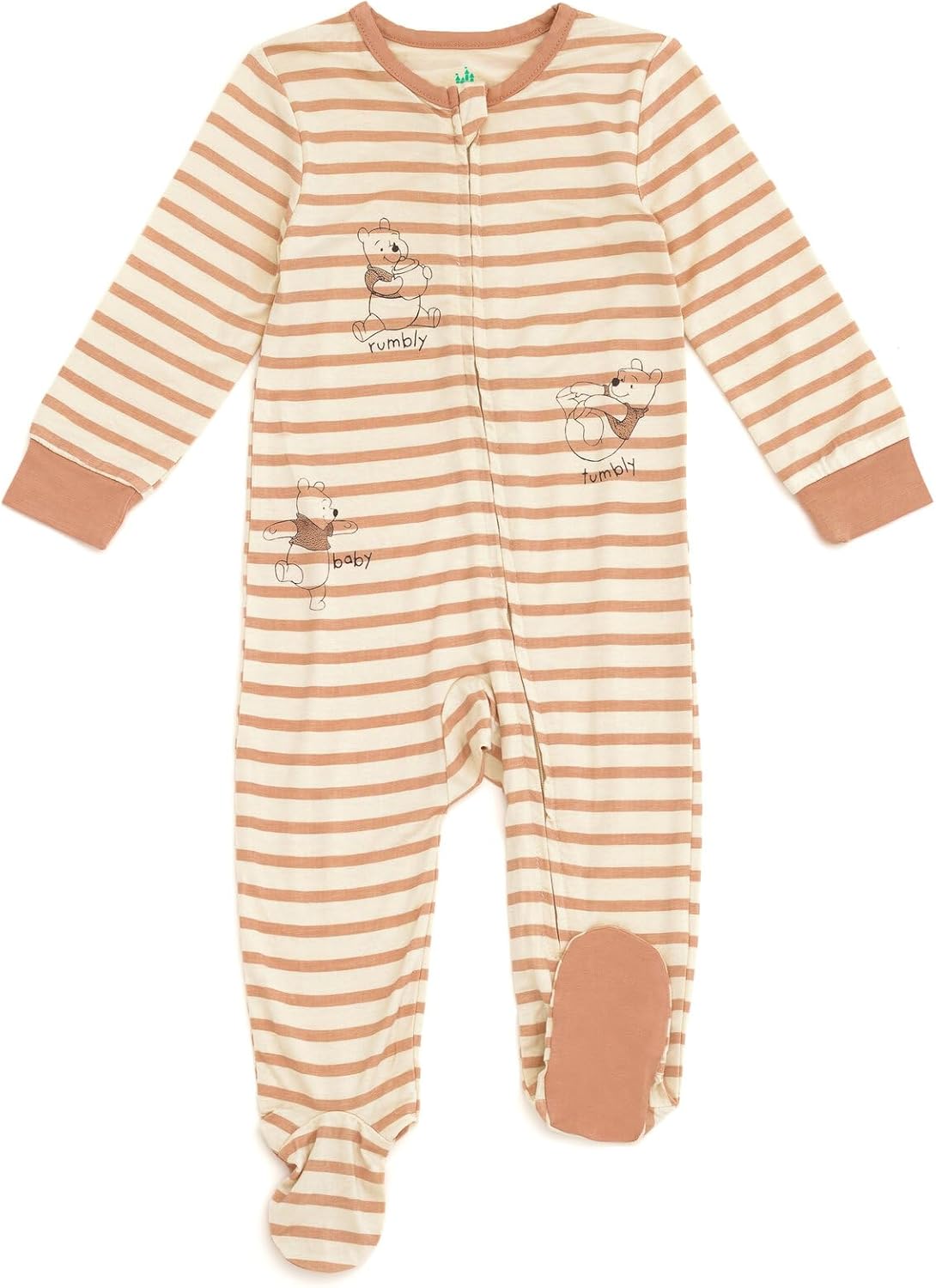 Winnie the Pooh Baby Bamboo Zip Up Sleep N' Play Newborn to Infant Sizes (Newborn - 24 Months) 12 Months Winnie the Pooh