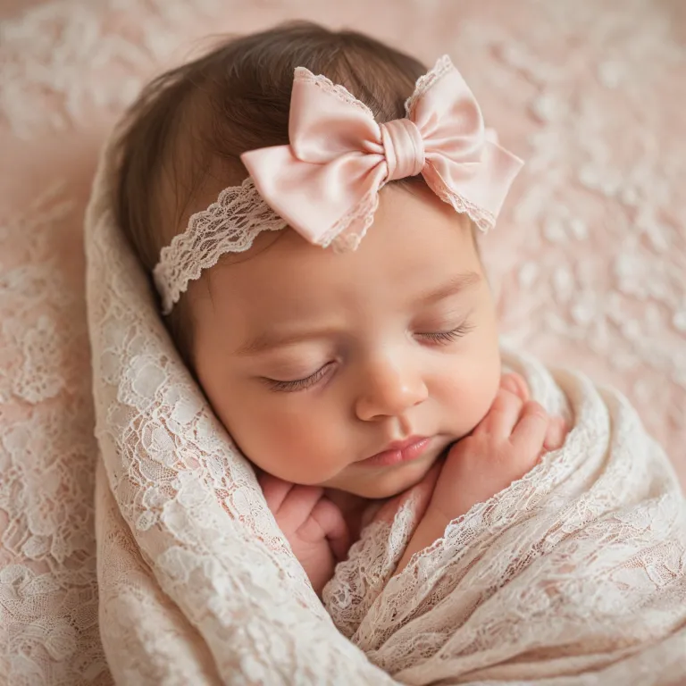 Elegant newborn big bows for baby girls with timeless charm