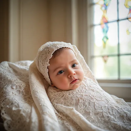 Christening blankets that wrap your baby in timeless ceremony elegance
