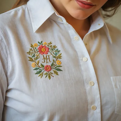 An elegant big sister monogrammed shirt for stylish sibling moments