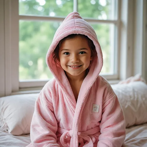 The allure of the pink pink robe in modern kidswear