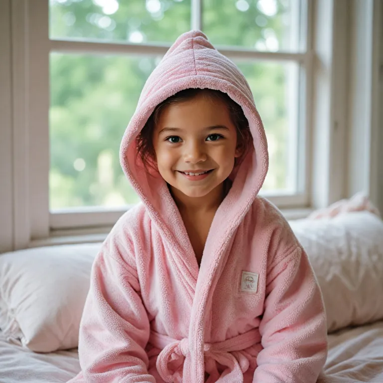 The allure of the pink pink robe in modern kidswear