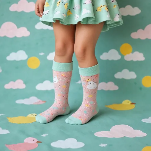 Playful goose socks for kids who love whimsical style