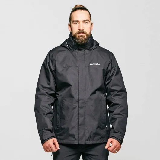Men's RG Alpha 3-in-1 Waterproof Jacket with Removable Fleece Black/Black XL