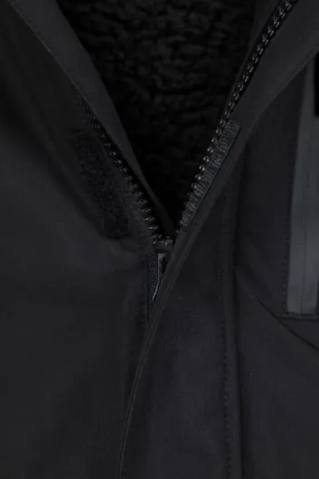 Noah Kids Borg Lined Waterproof Jacket - Sherpa Lined Puffer Coat with Lots Of Pockets, Boys & Girls - Spring Summer Outdoors & Travelling 9-10 Years Black