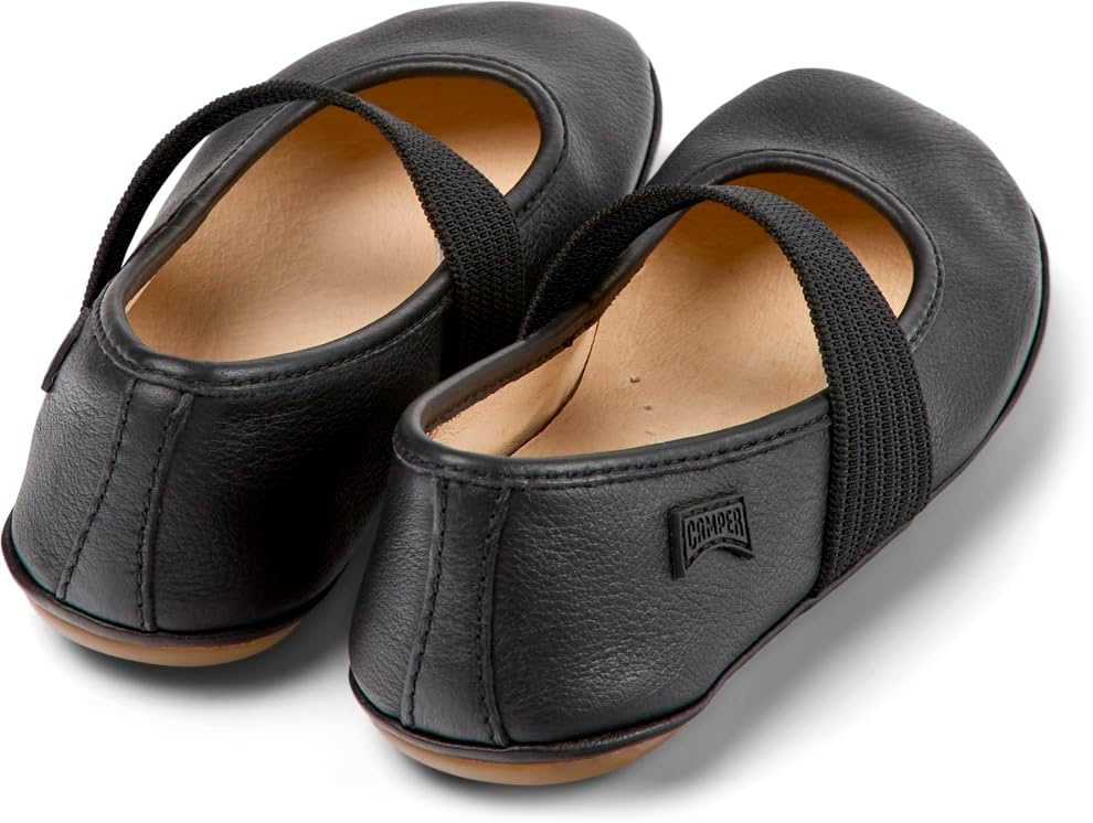 Camper Girls Right Lace-Up Flats 13 UK Child Black