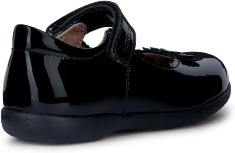 Geox Girl's J Naimara Girl aBallet Flat 2.5 UK Black