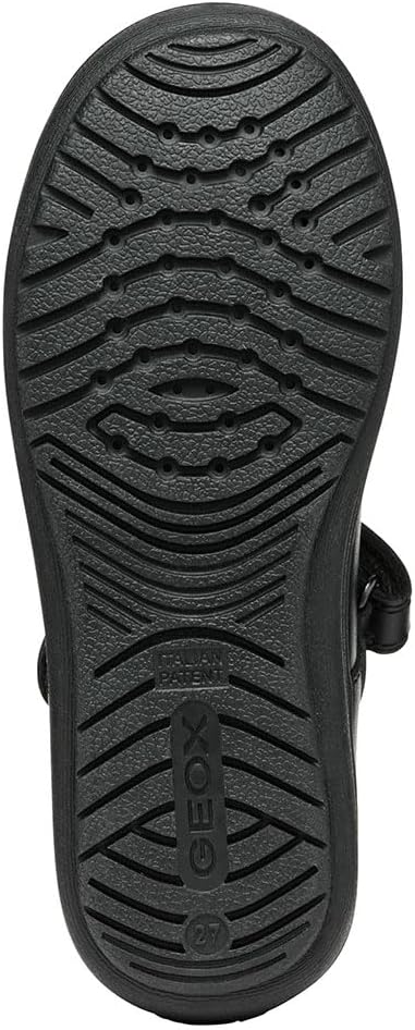 Geox Girl's J Hadriel Girl aBallet Flat 0.5 UK Black