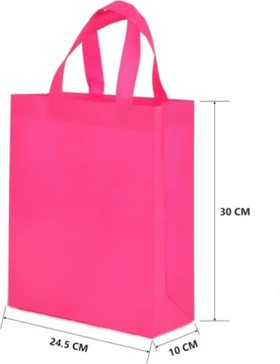 30 Pcs Party Bags with Handles Non-Woven Gift Tote Bags Toy Goody Sweet Gift Bags for Kids' Birthday, Halloween, Christmas, Thanks Giving Days, Wedding Party Supplies (Colourful)